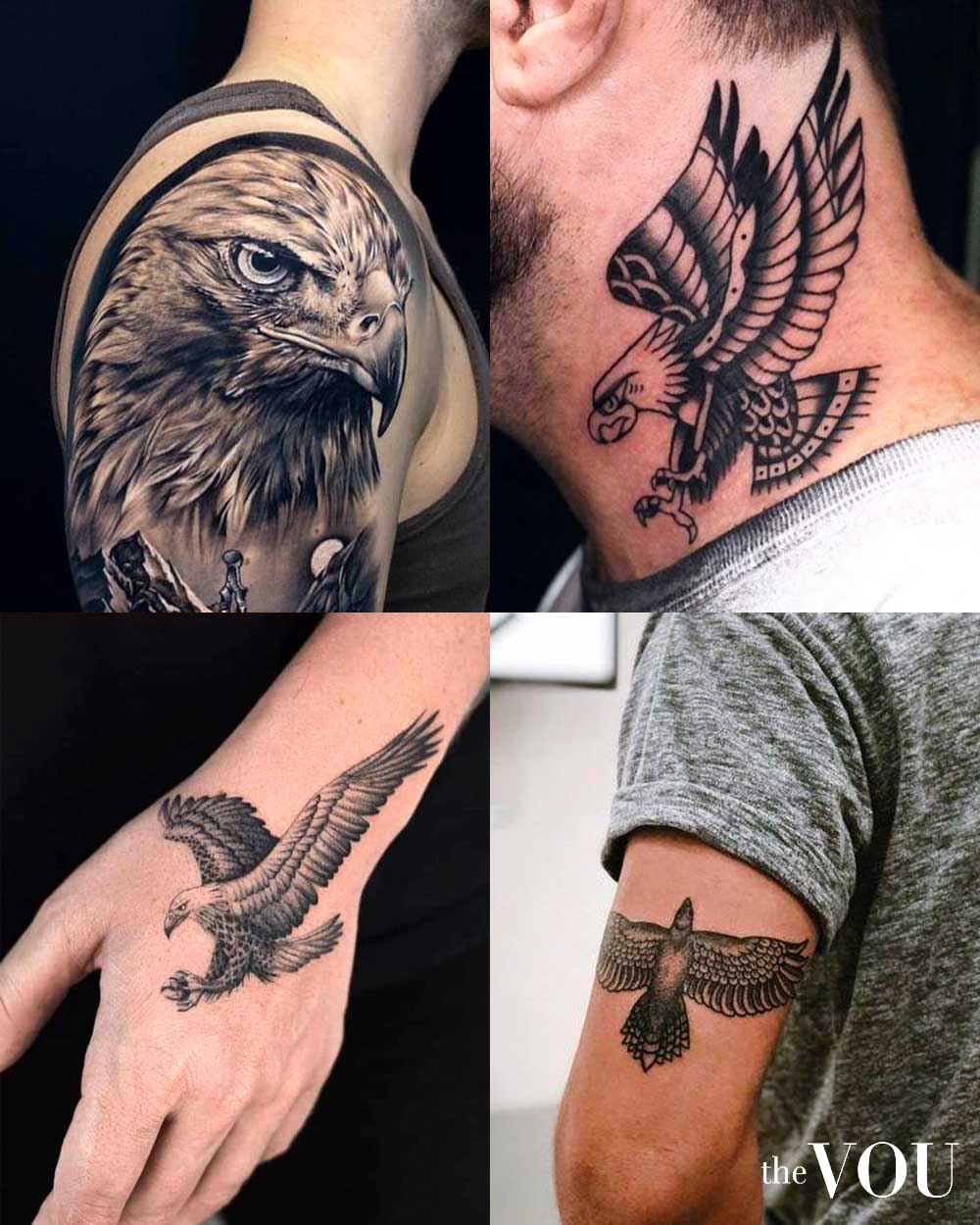 Body tattoo , black eagle horror Halloween scary fashion design gift party  temporary unisex price in Egypt | Amazon Egypt | kanbkam