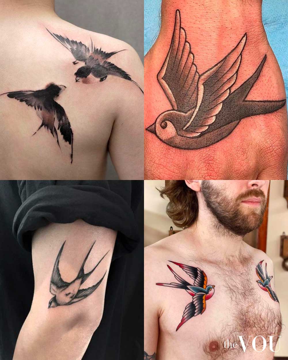 Swallow Tattoos for Men