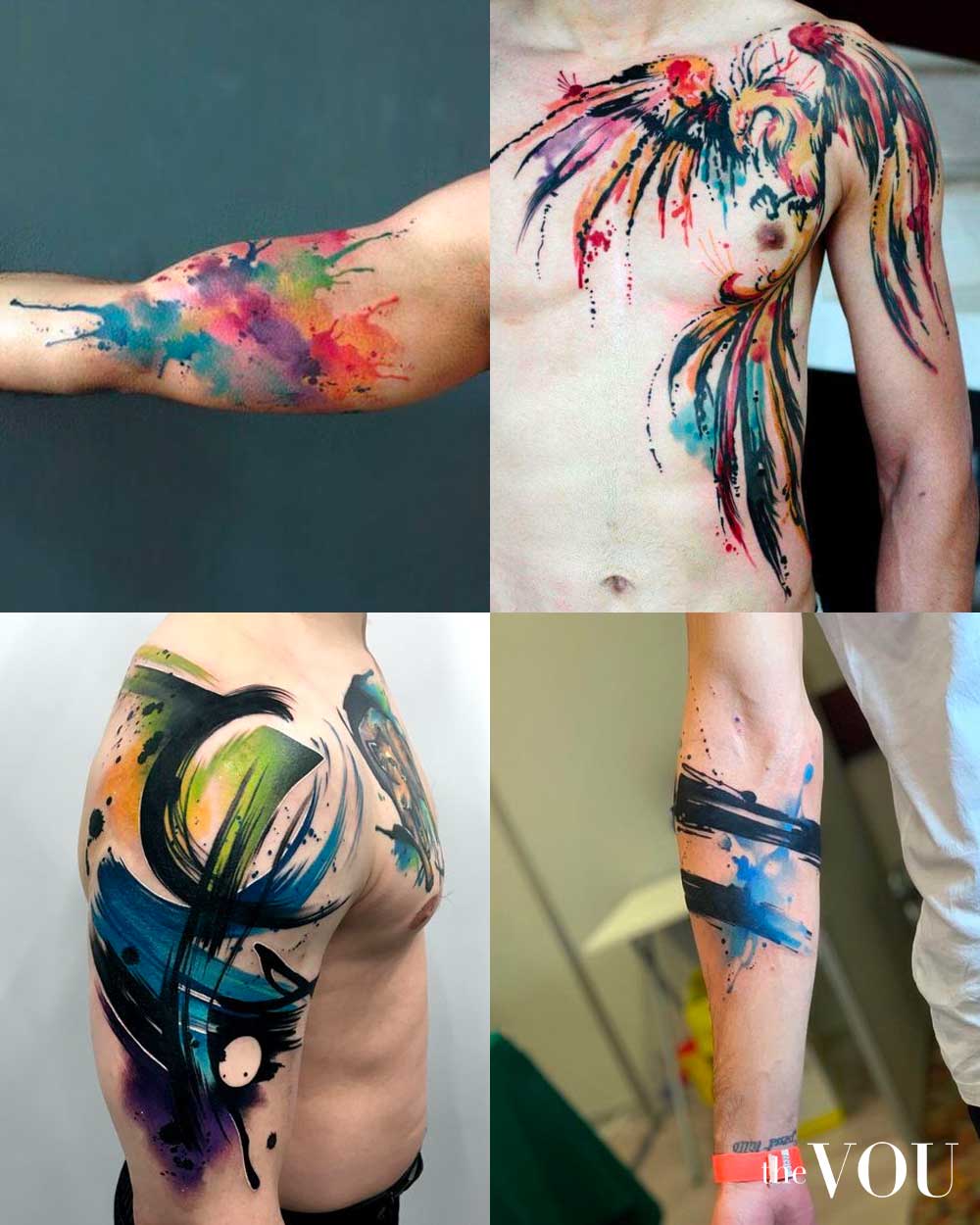 Watercolor Tattoo Ideas for Men