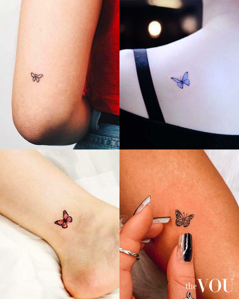 Buy Butterfly Tattoo Fake Tattoo Black and White Butterflies Online in  India  Etsy