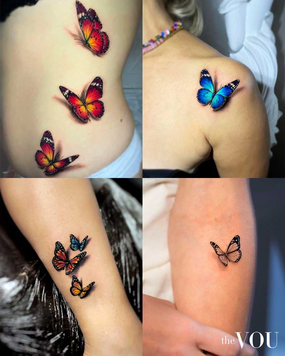 3D Butterfly Tattoos