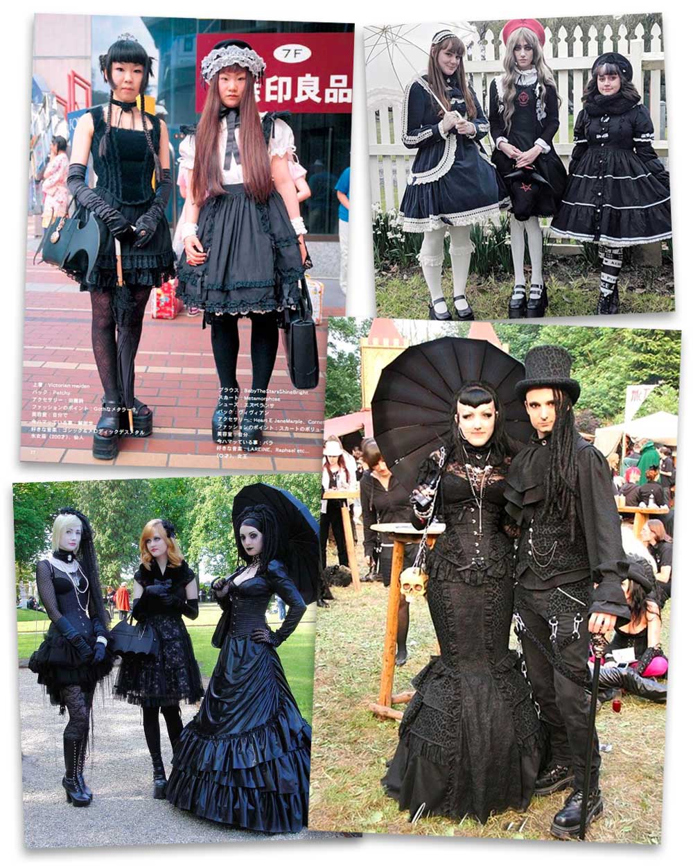 Steamgoth and Gothic Lolita styles in the 2000s