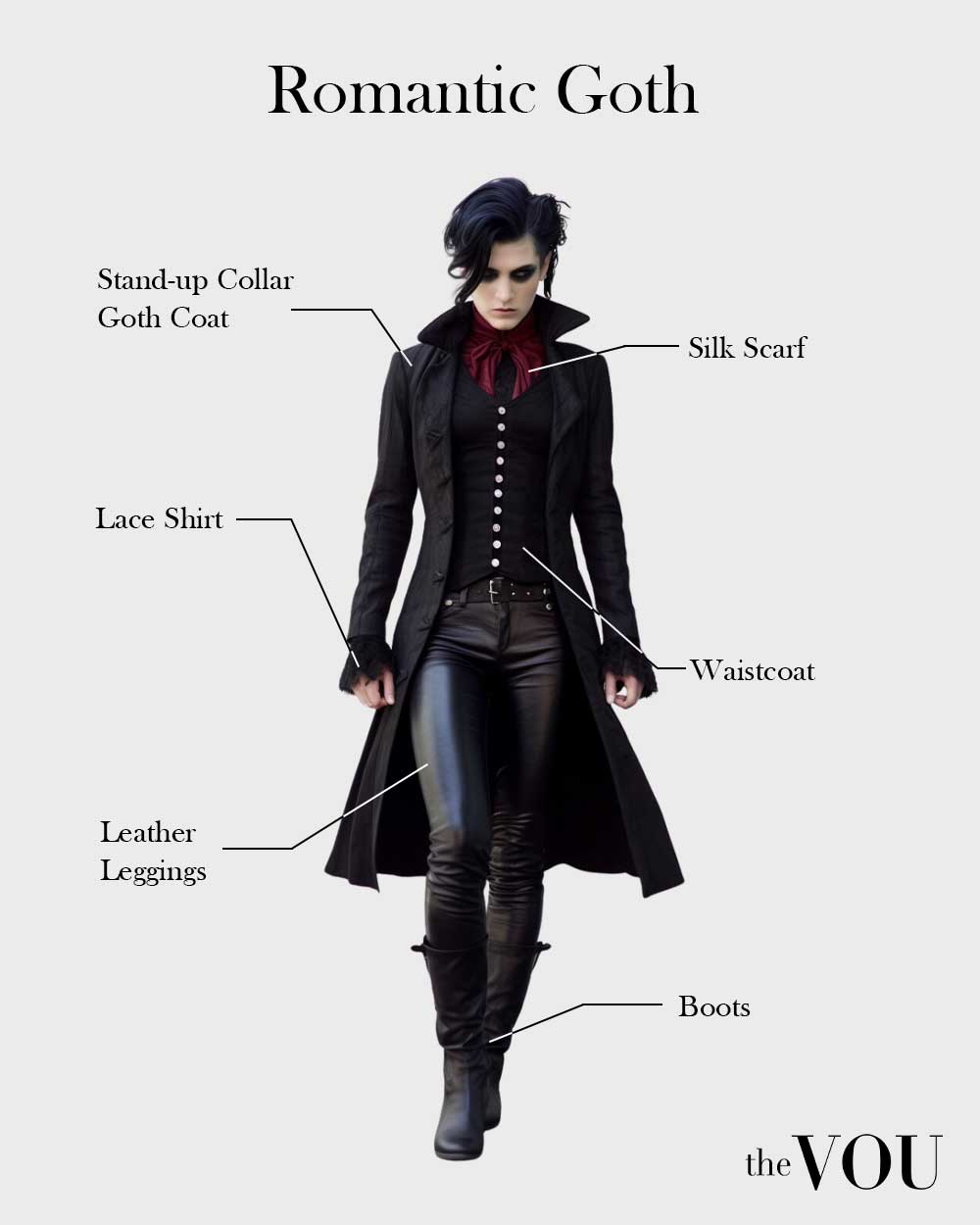 Male Romantic Goth fashion style