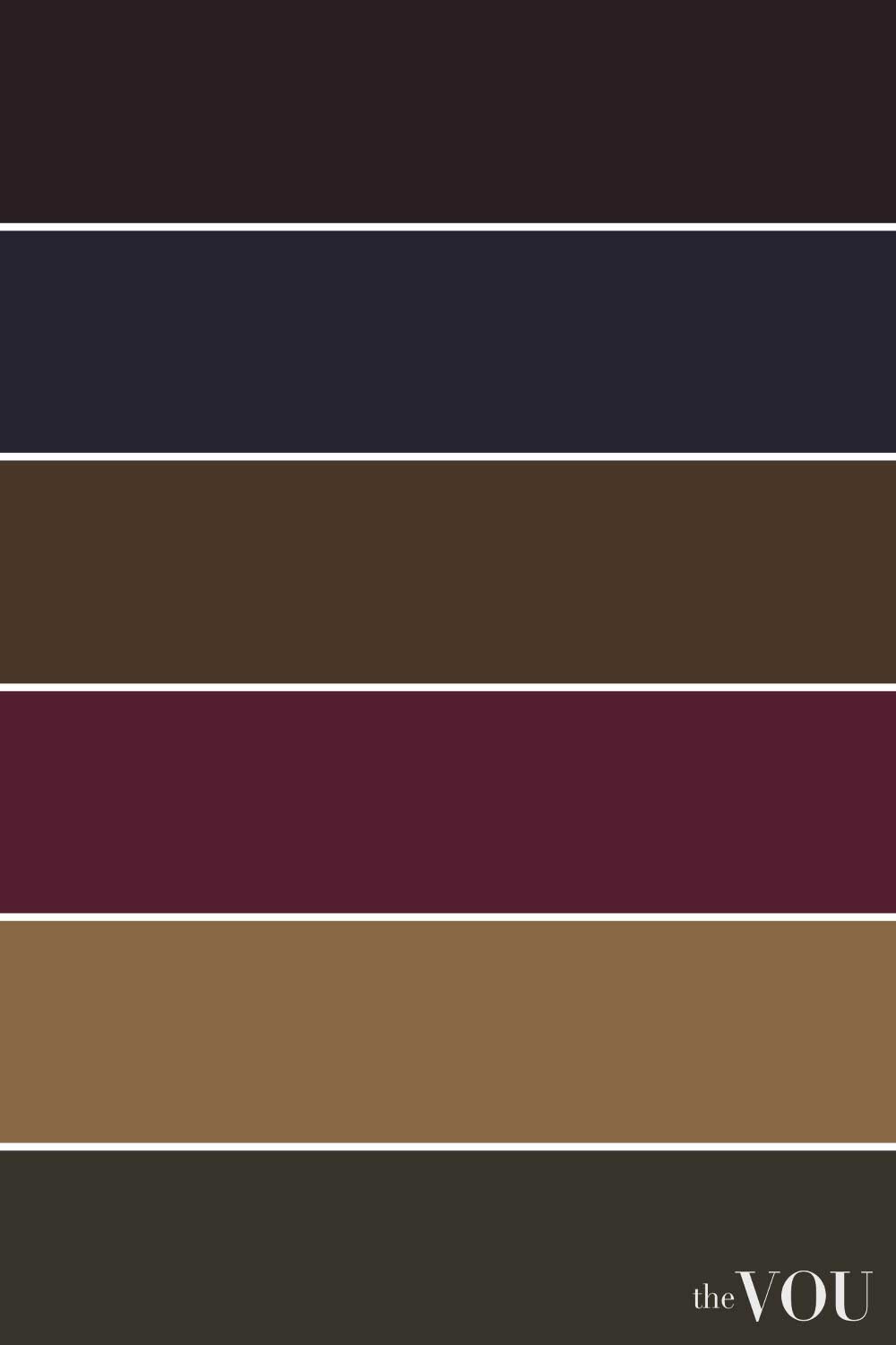 Dark Academia Colour Palette