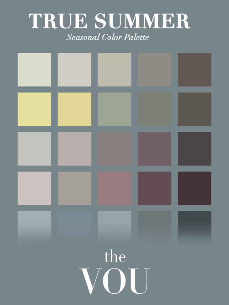 True Summer Seasonal Color Palette for Men • The VOU