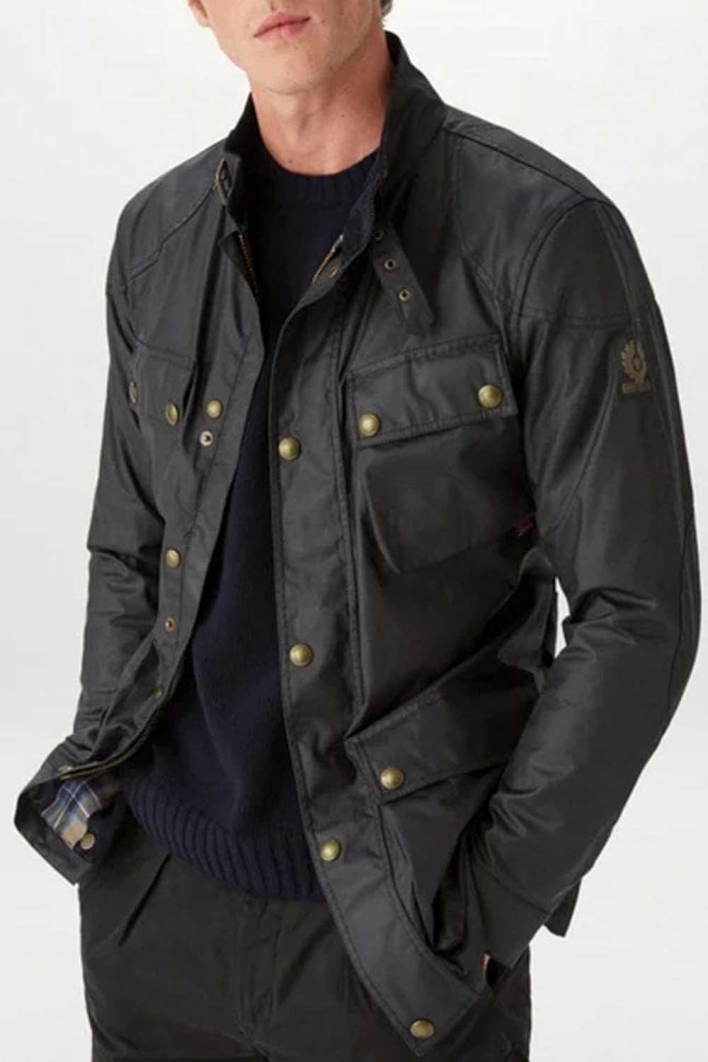 Belstaff Preppy Style Wax Jacket