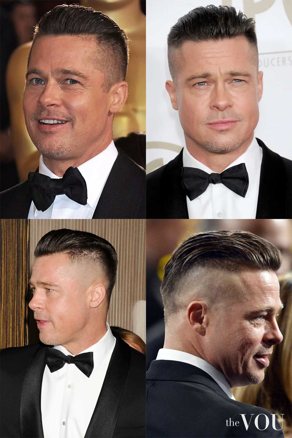 Brad Pitt Undercut Old Money Haircut