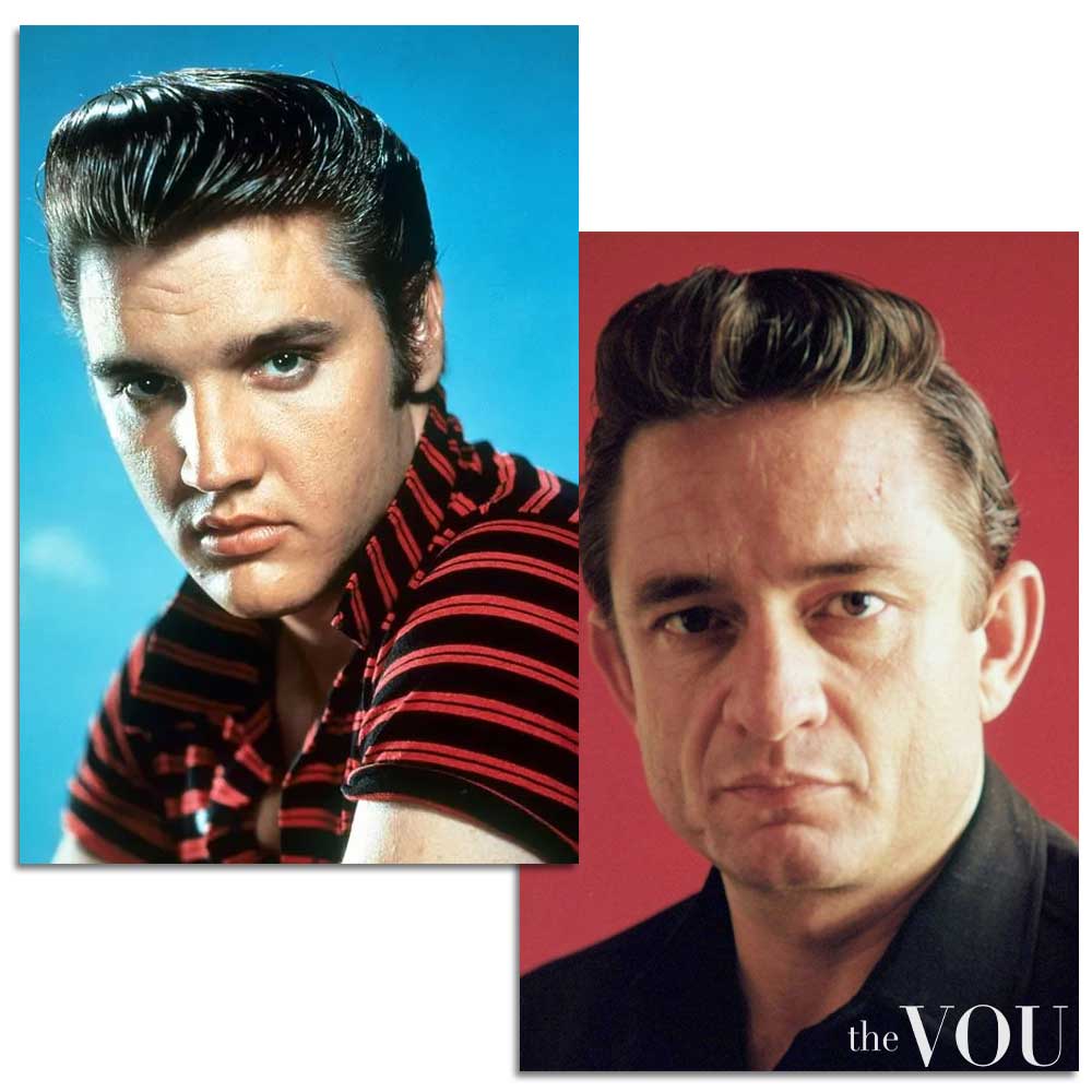 Elvis Presley and Johnny Cash Classic Pompadour Haircut