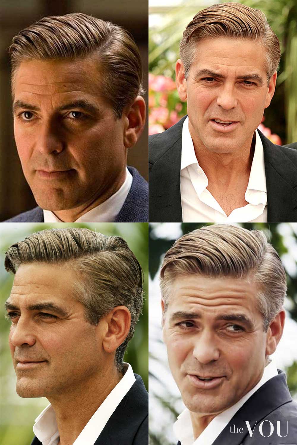 George Clooney Classic comb-over Hairstyle