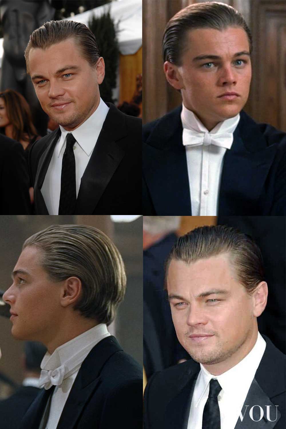 Leonardo DiCaprio Slick Back Old Money Hairstyle