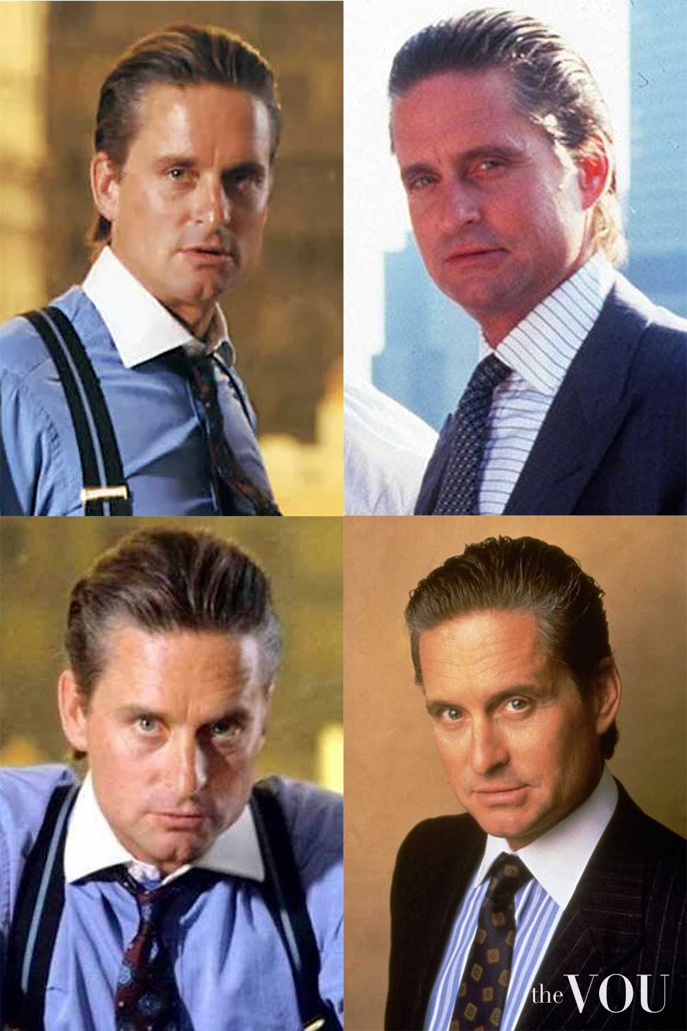 Michael Douglas Slick Back Old Money Hairstyle