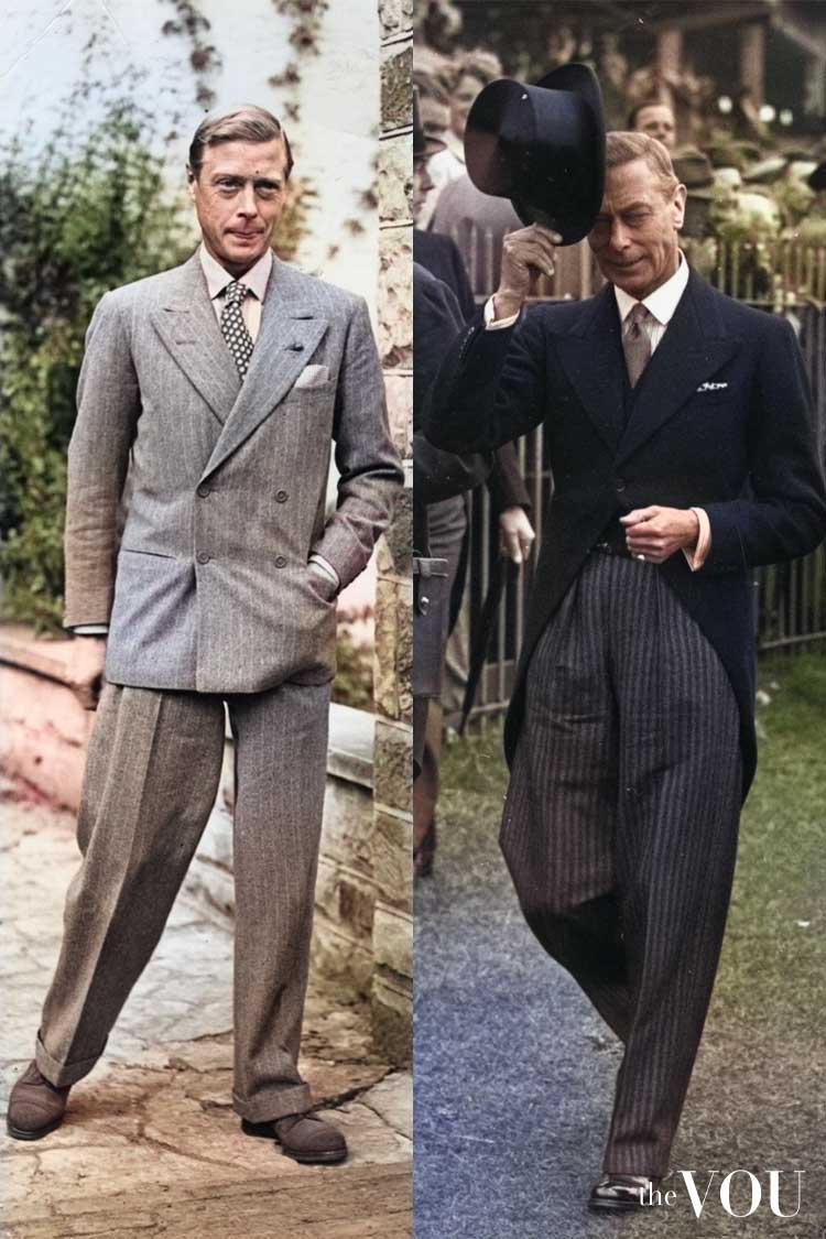 Old Money Style Post WW2 Edward VIII Duke of Windsor and King George VI