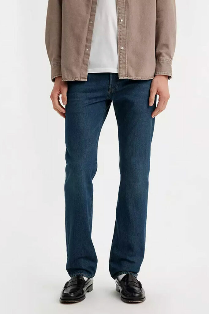 Levi's Dark Denim Straight-Cut Jeans