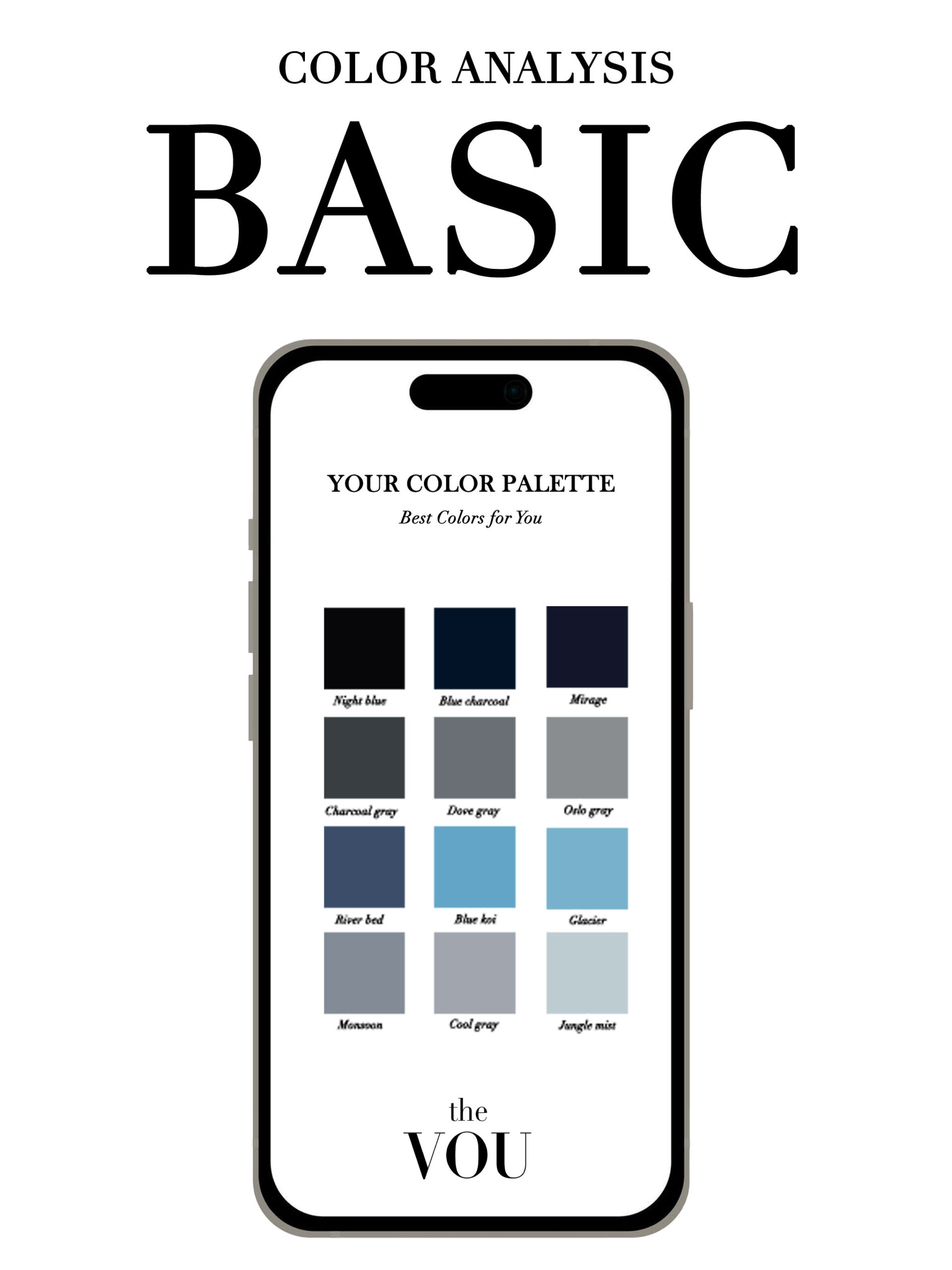 Basic seasonal color analysis for men