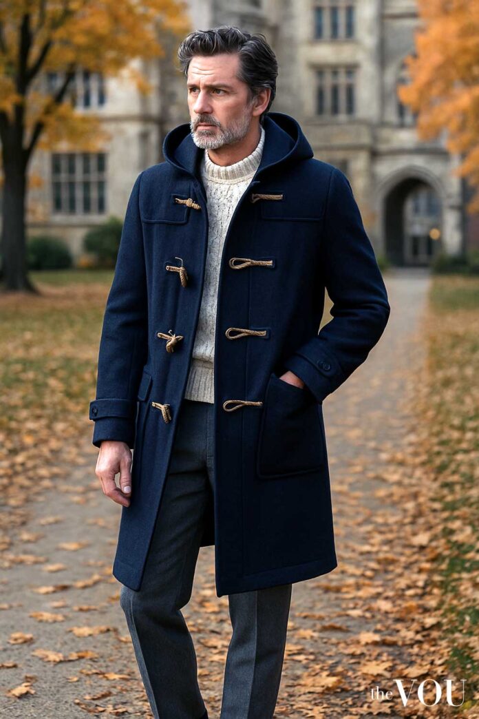 Giorgio Duffle Coat Giorgio Armani Hooded Basketweave Duffle Coat
