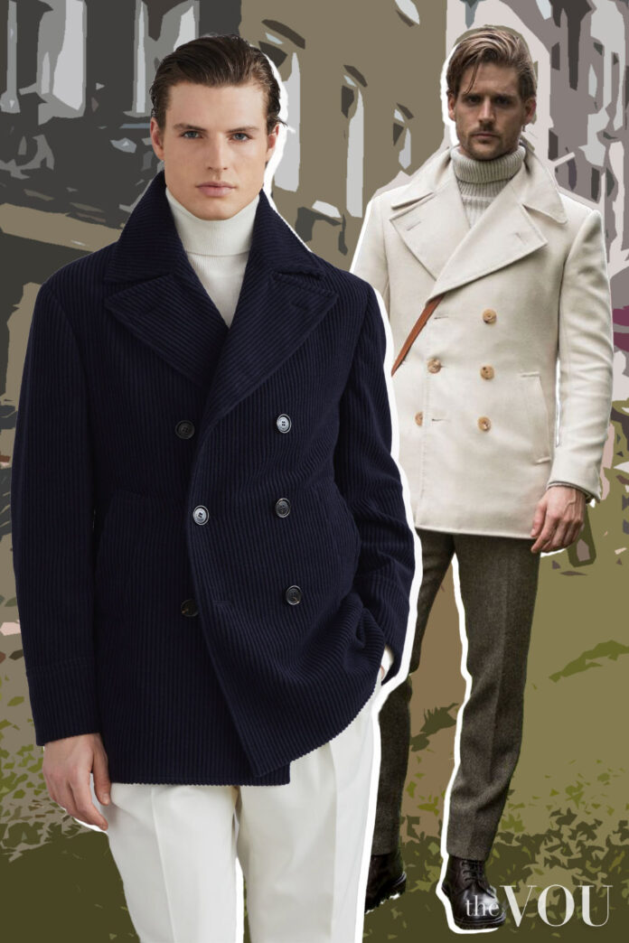 Peacoat outfit mens best sale