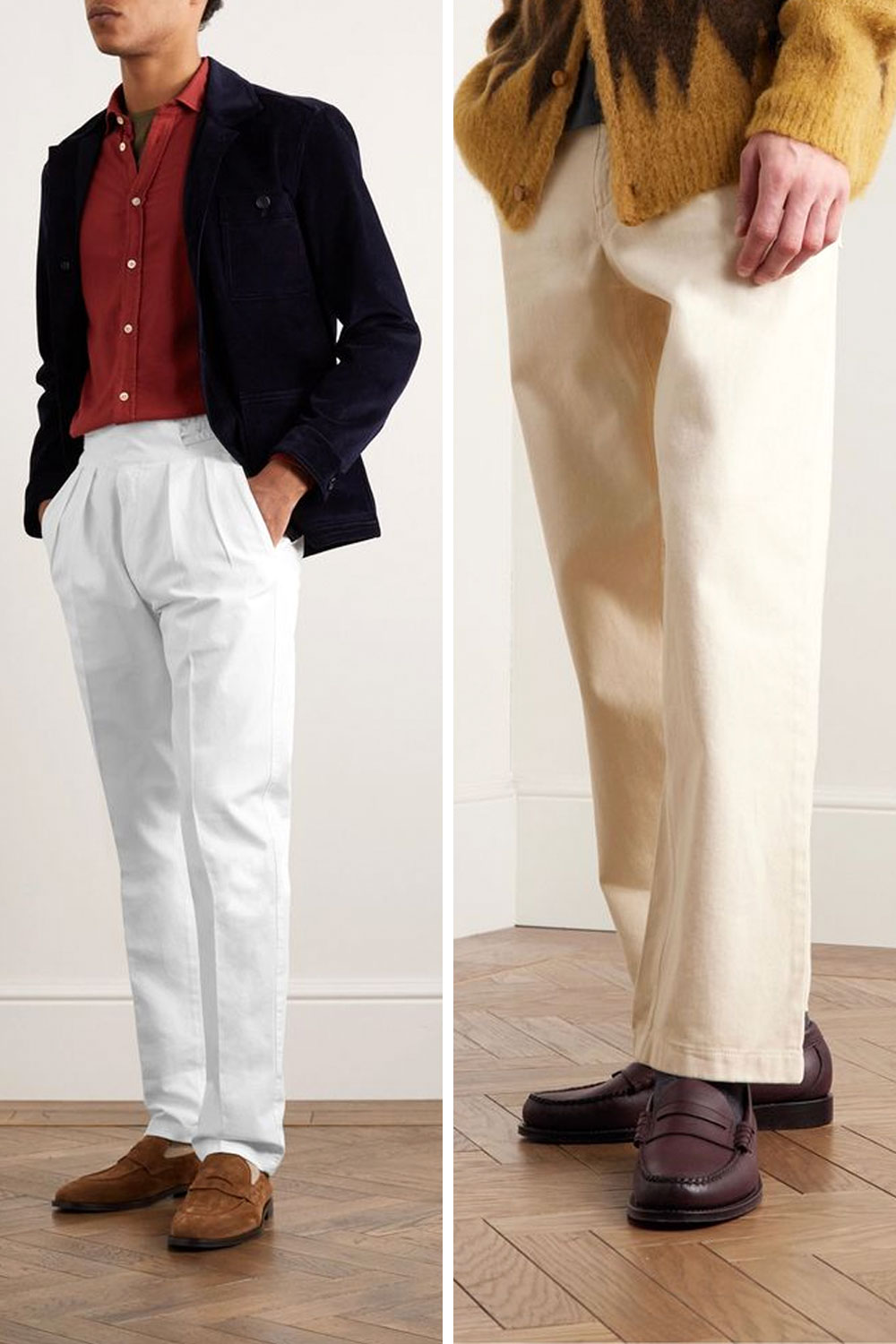 Penny Loafers With White Pants