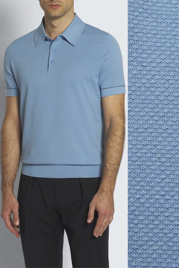 Pique Knit Polo Shirt Brioni