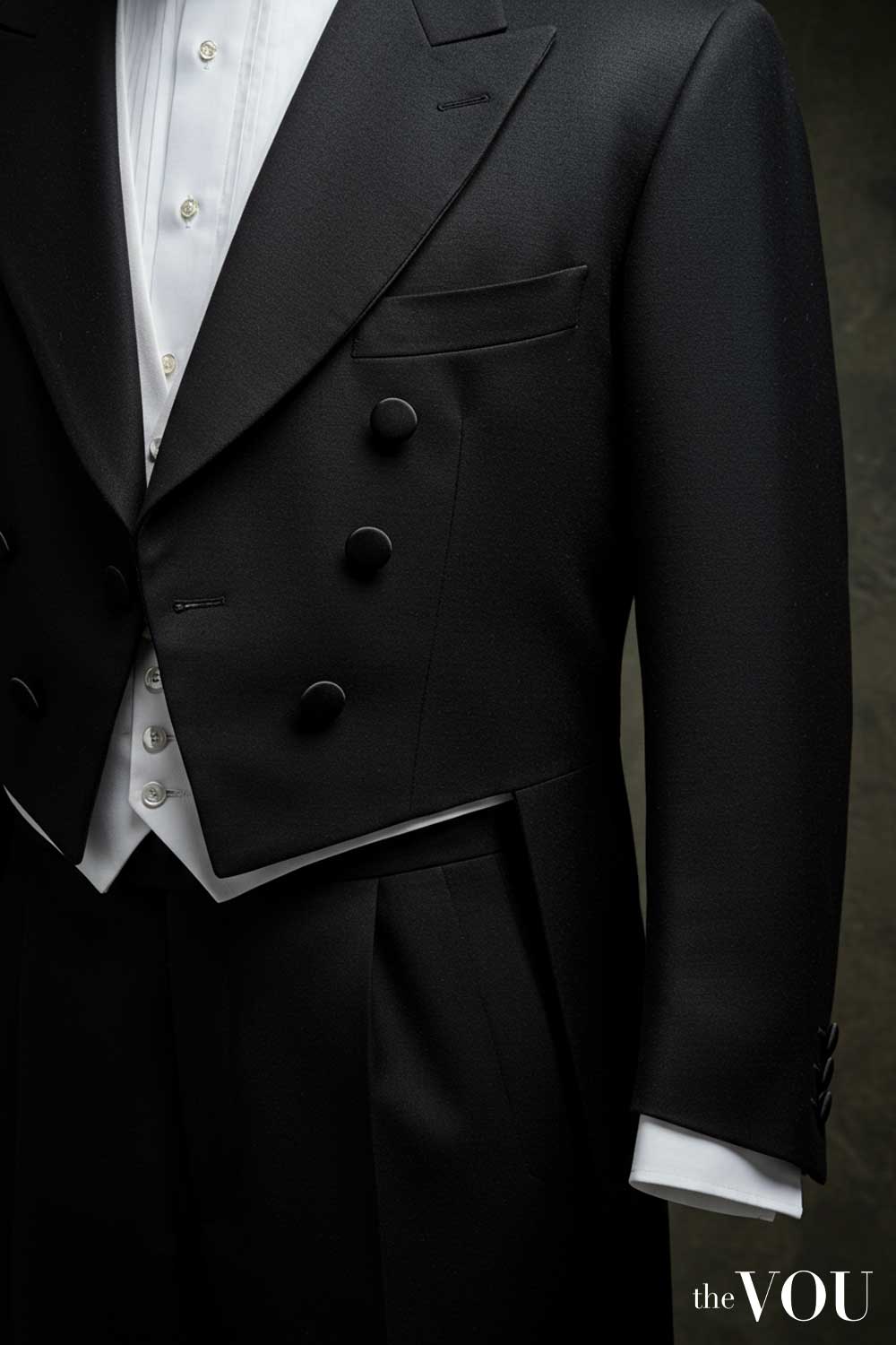 White Tie Tailcoat Decorative Buttons