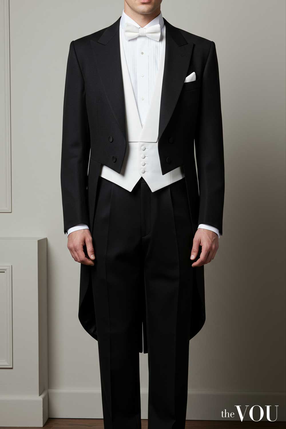 White Tie Tailcoat Silhouette