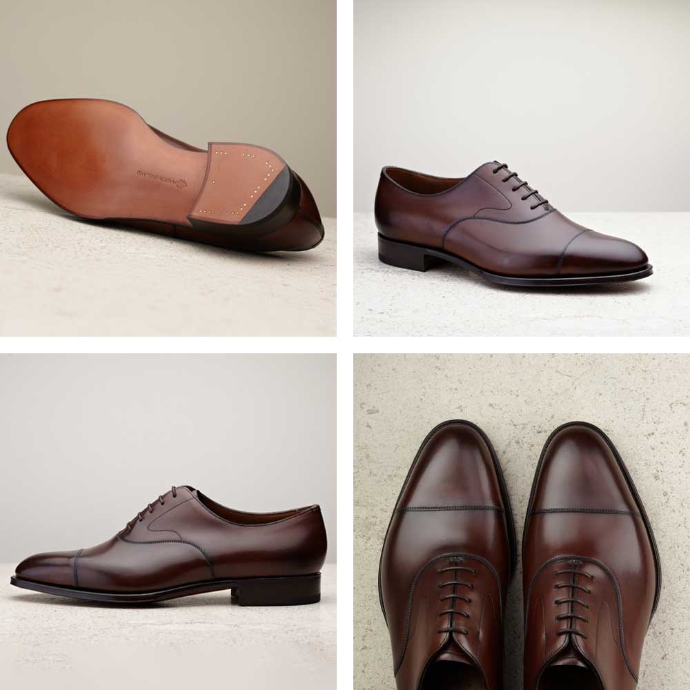 Edward Green dark oak antique calf Chelsea Oxford Shoes