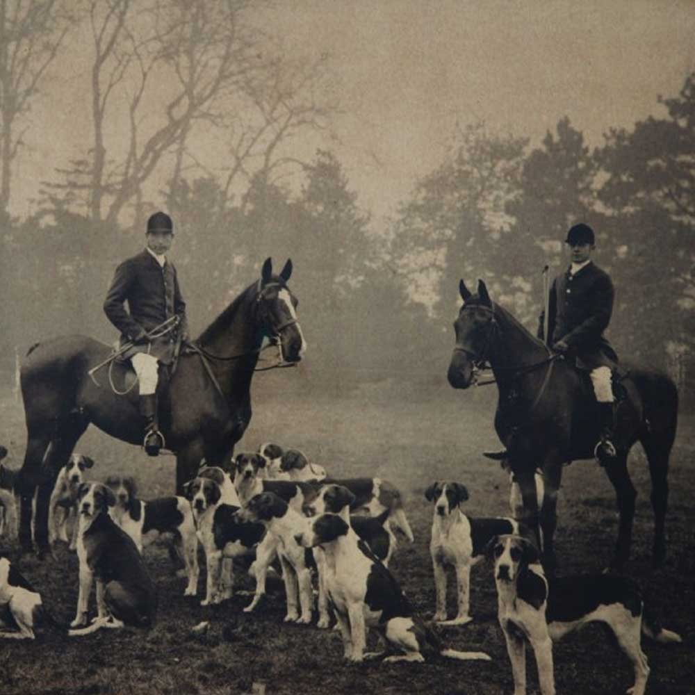 Hunting parties English countryside Victorian era