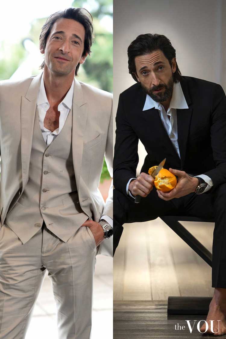 Adrien Brody Wearing Brunello Cucinelli