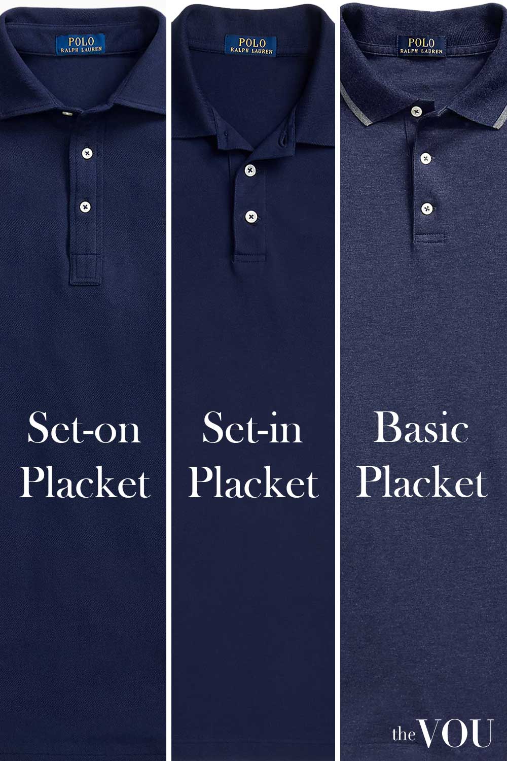 Different Types of Polo Shirt Plackets