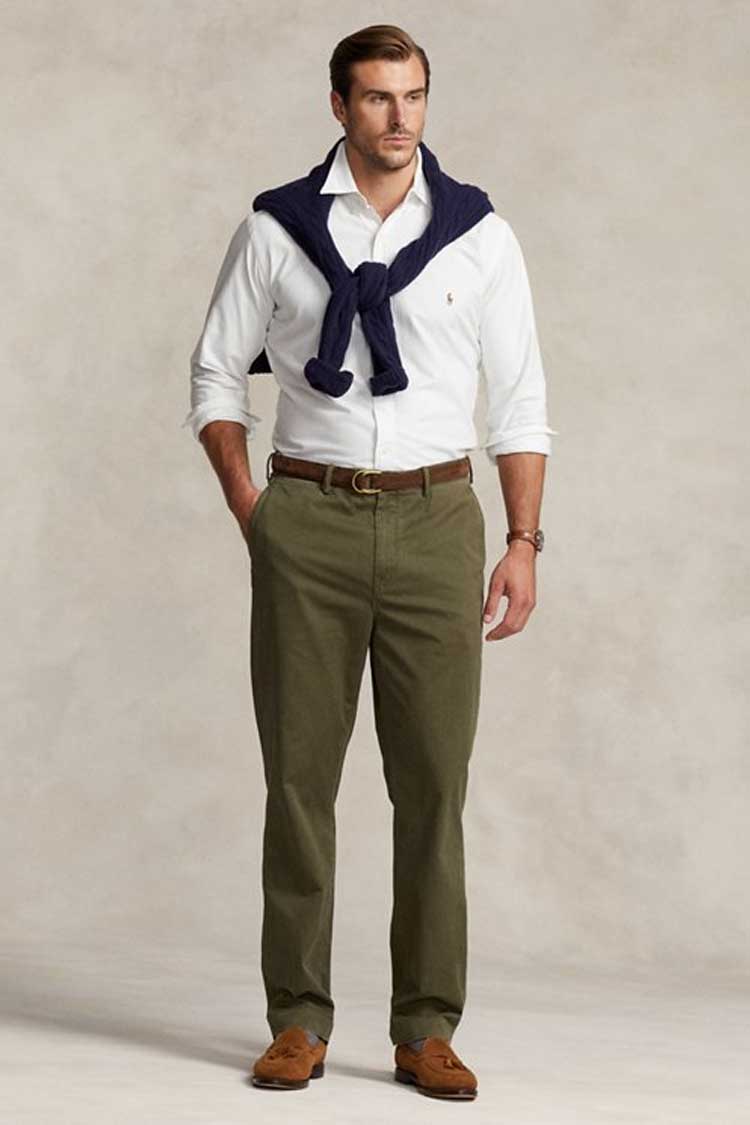 Ralph Lauren chinos smart casual outfit