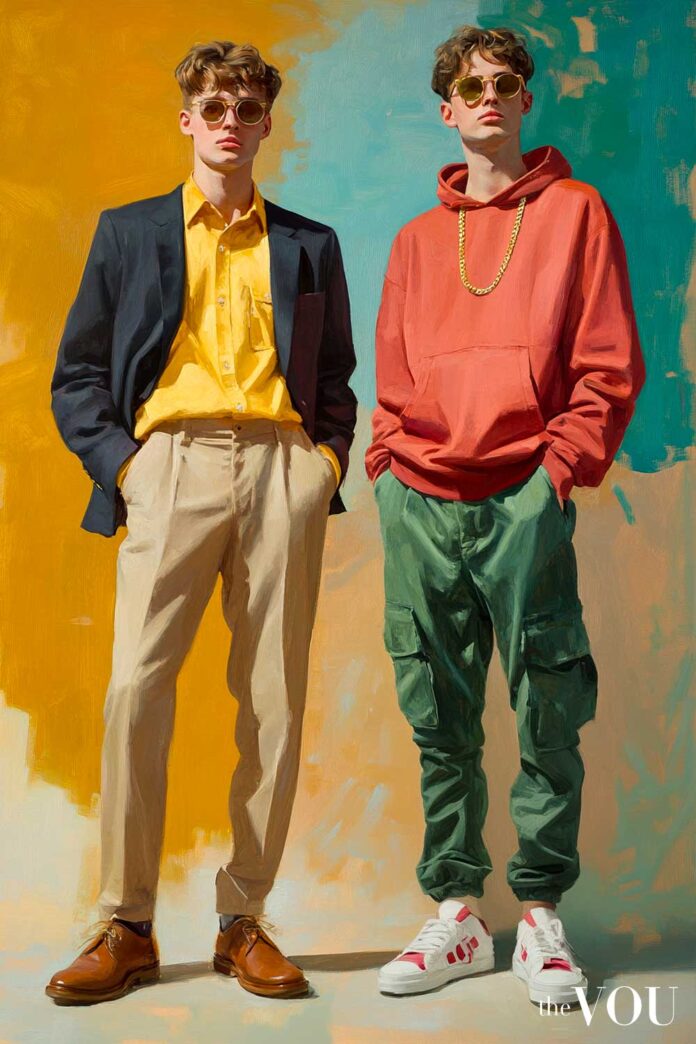 True warm spring colour palette mens guide