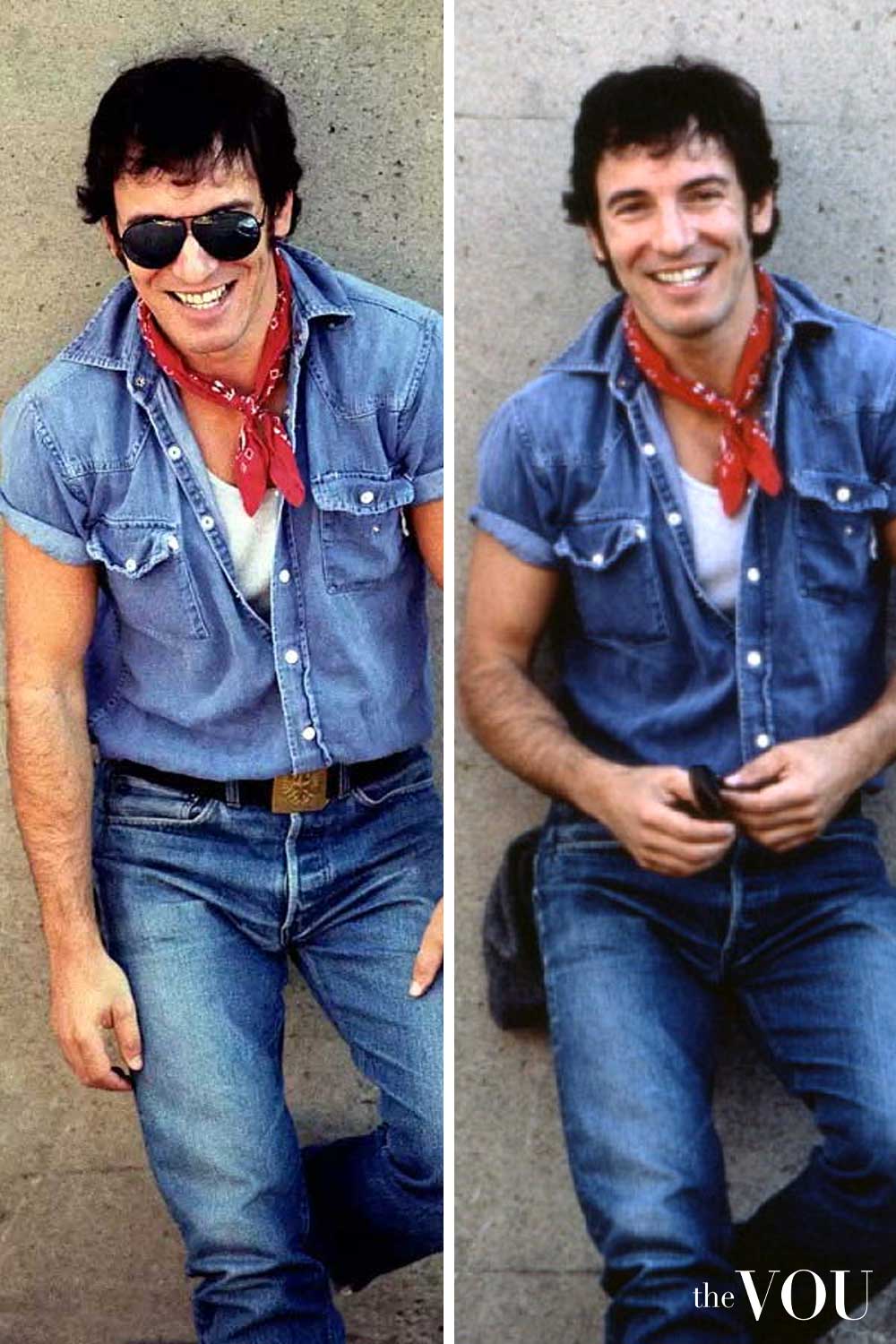 Bruce Springsteen's 80s-Style Double Denim