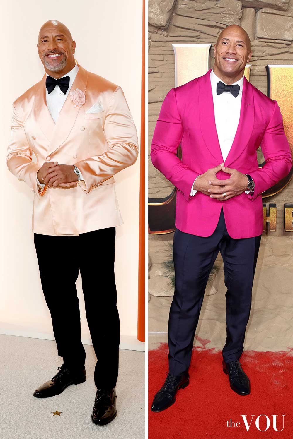 Dwayne The Rock Johnson Trapezoid Body Shape formal style