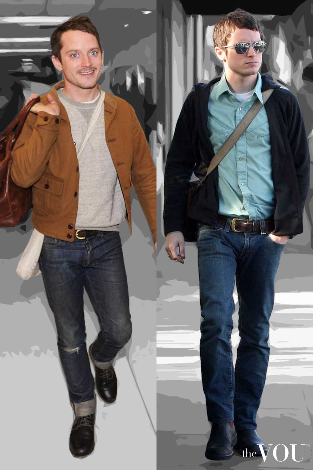 Elijah Wood Rectangle Body Shape casual Style