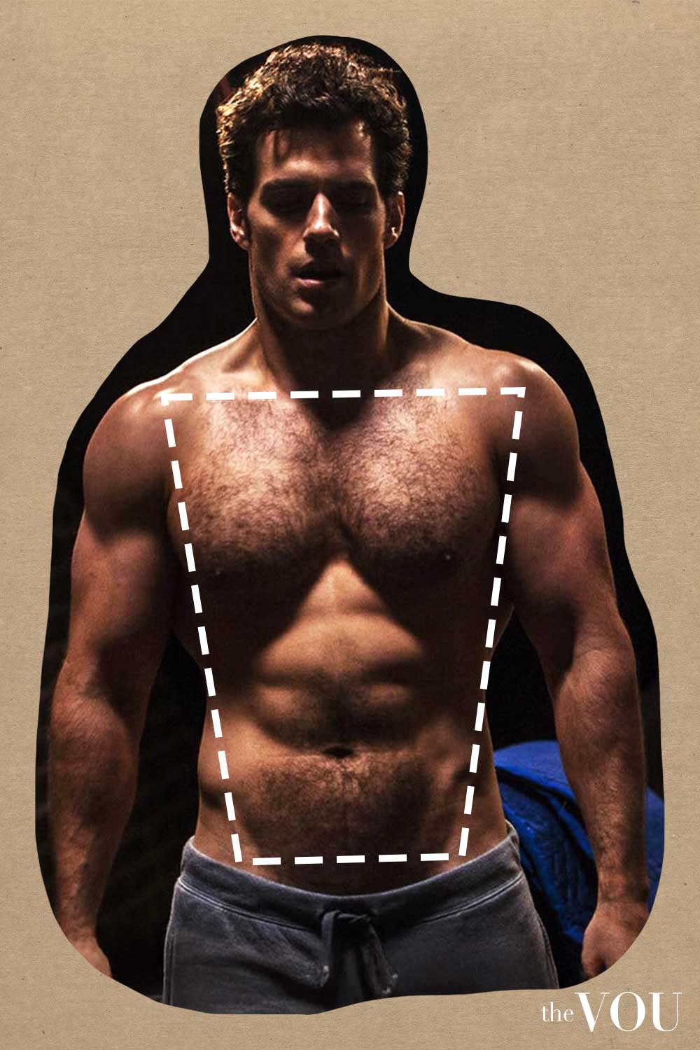 Henry Cavill Trapezoid Body Shape