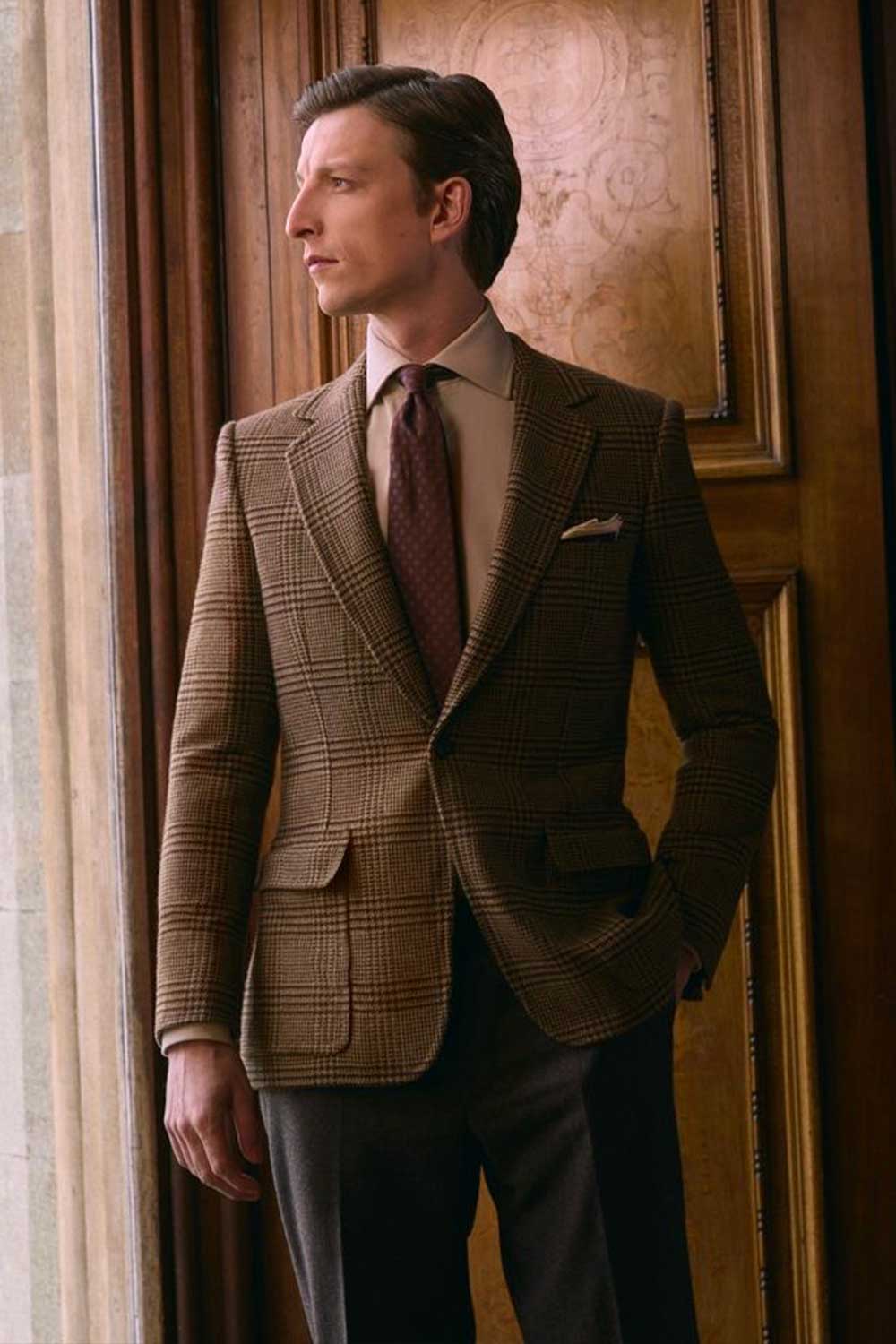 Huntsman Single Button Suit Jacket