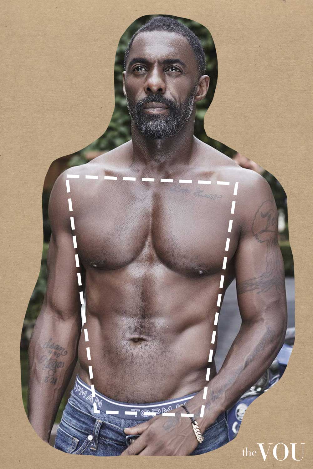 Idris Elba Trapezoid Body Shape