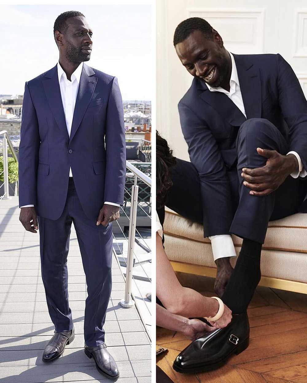 Omar Sy wearing Berluti