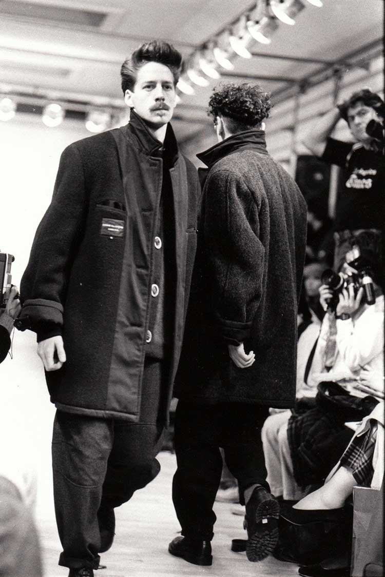 Rei Kawakubo of Comme des Garçons Homme Plus Menswear AW 1985/86