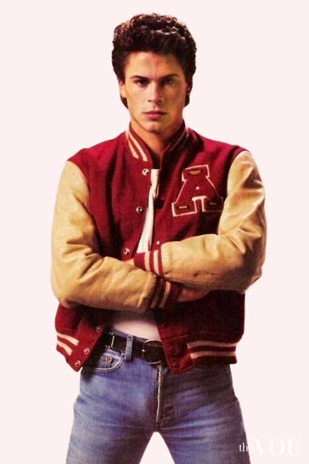 Rob Lowe's 80s Members Only Jacket and Jeans