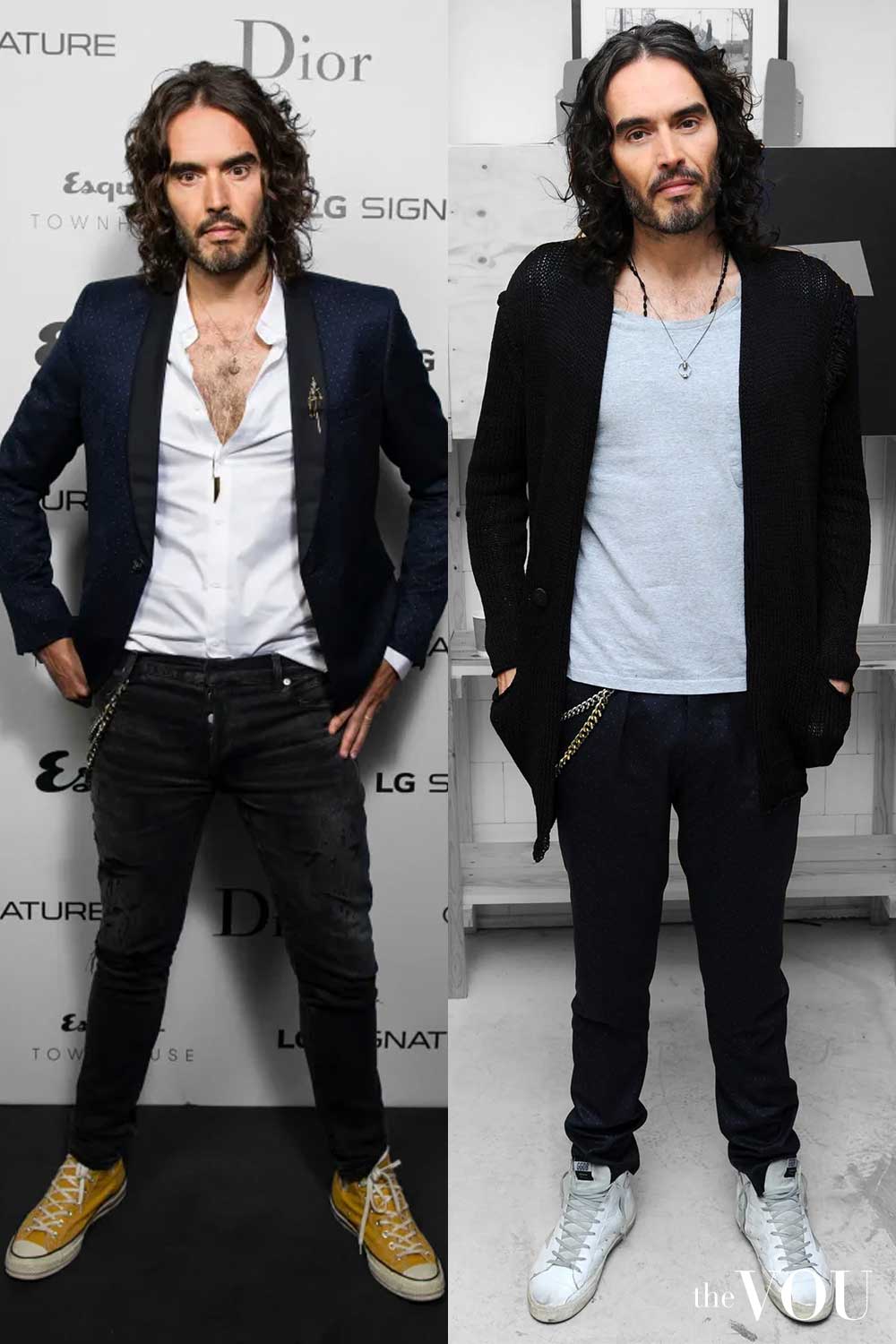 Russell Brand Hourglass Body Shape styling