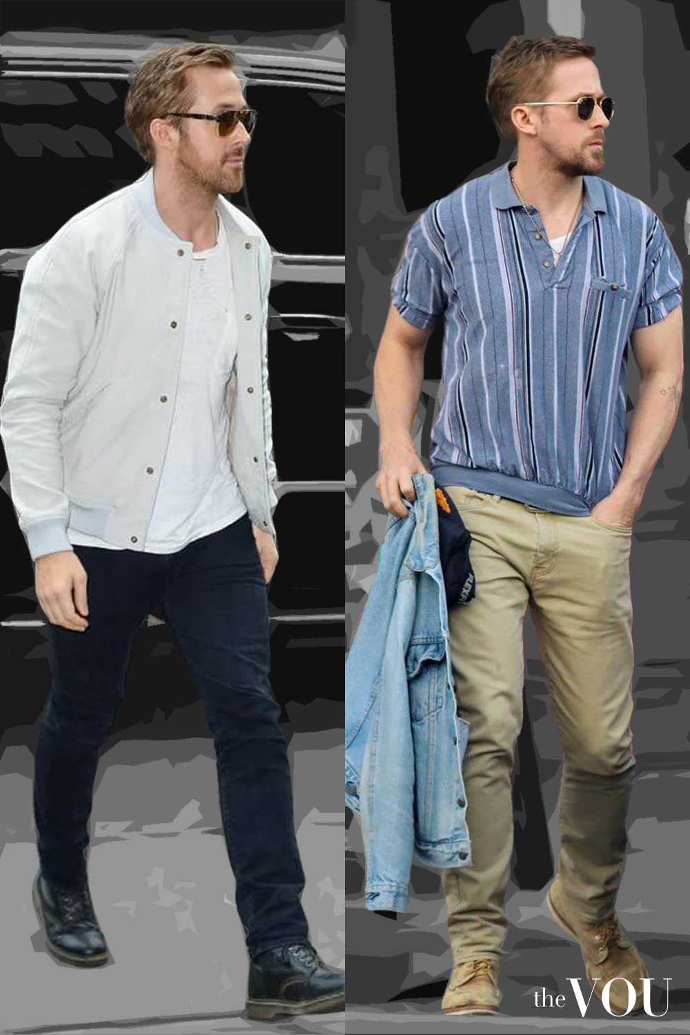 Ryan Gosling Rectangle Body Shape casual Style