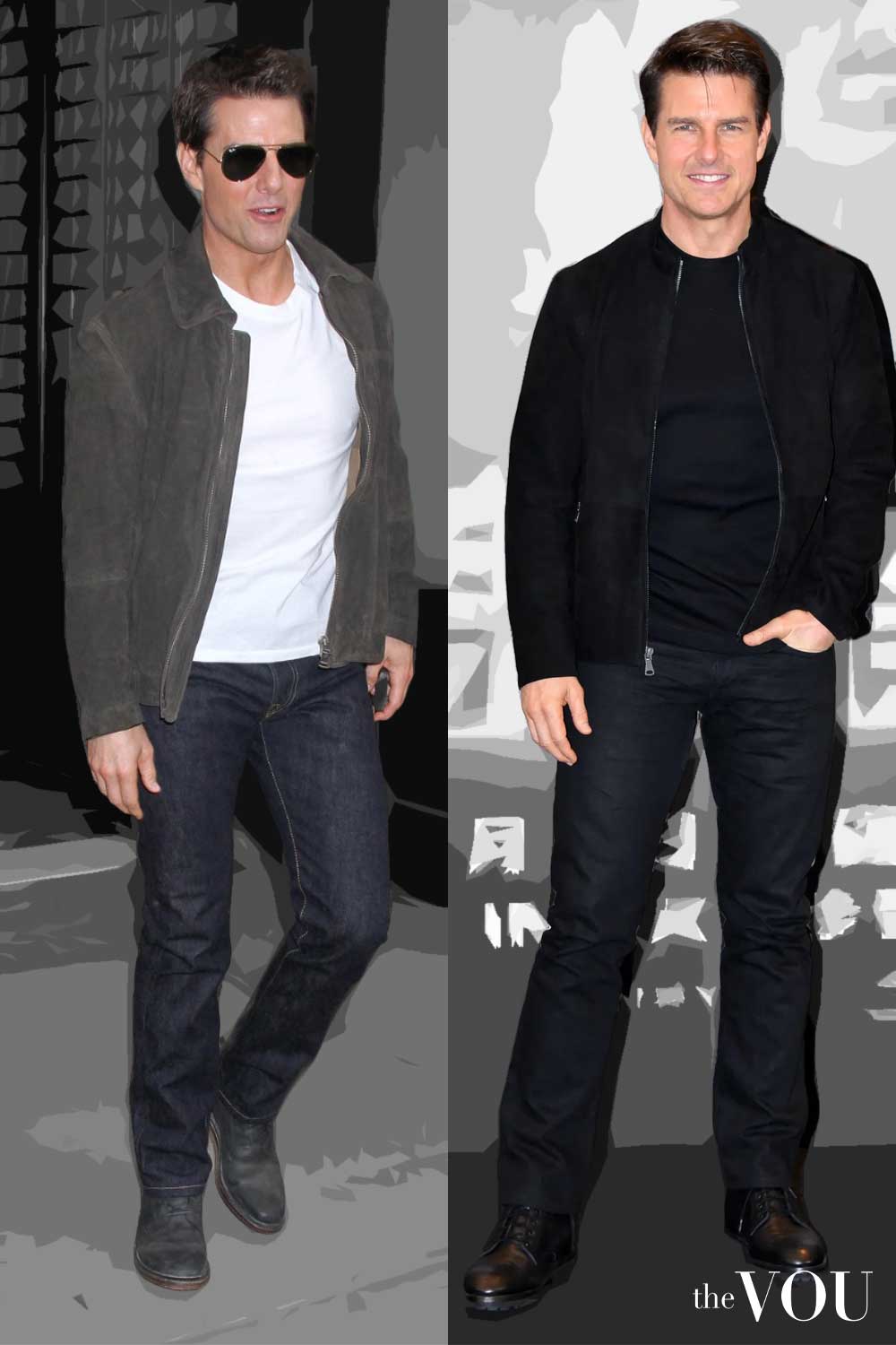 Tom Cruise Rectangle Body Shape Casual Style