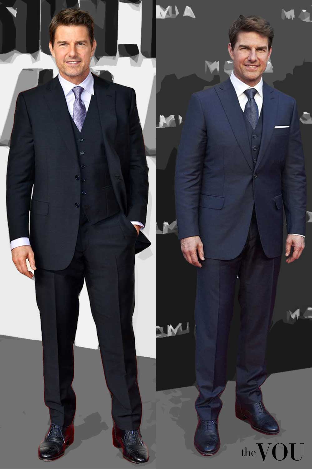 Tom Cruise Rectangle Body Shape Formal Style