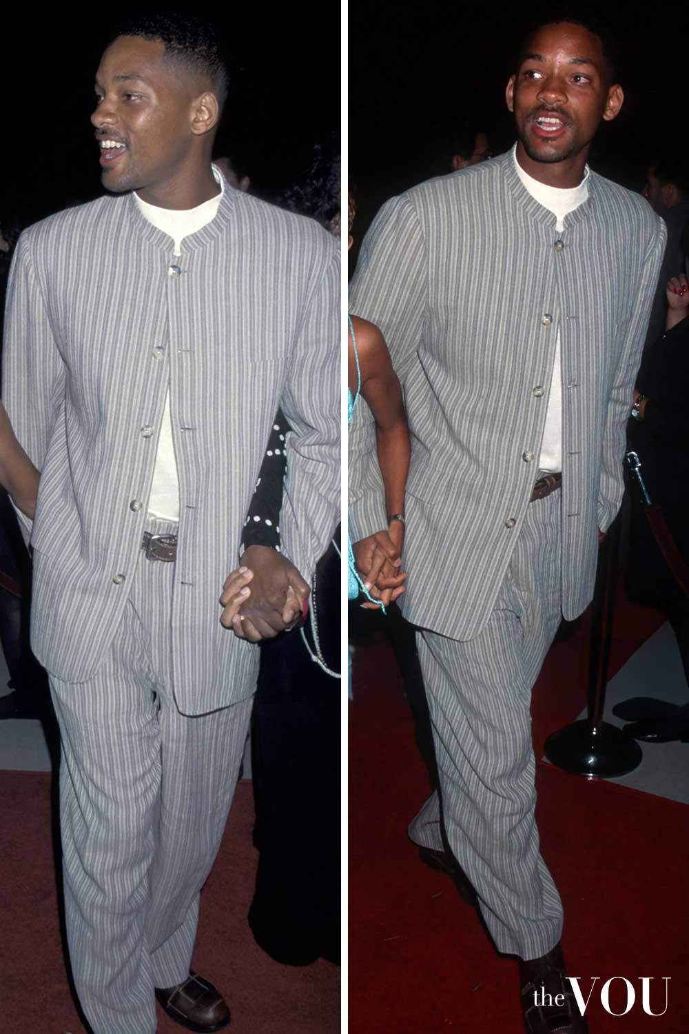 Will Smith 90s style Mandarin Collar Suit