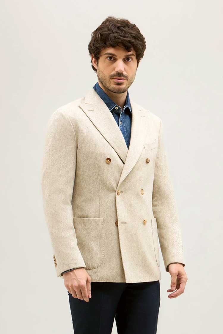 Boglioli washed flannel wool K Jacket