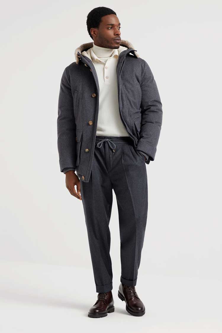 Brunello Cucinelli virgin wool sweatpants