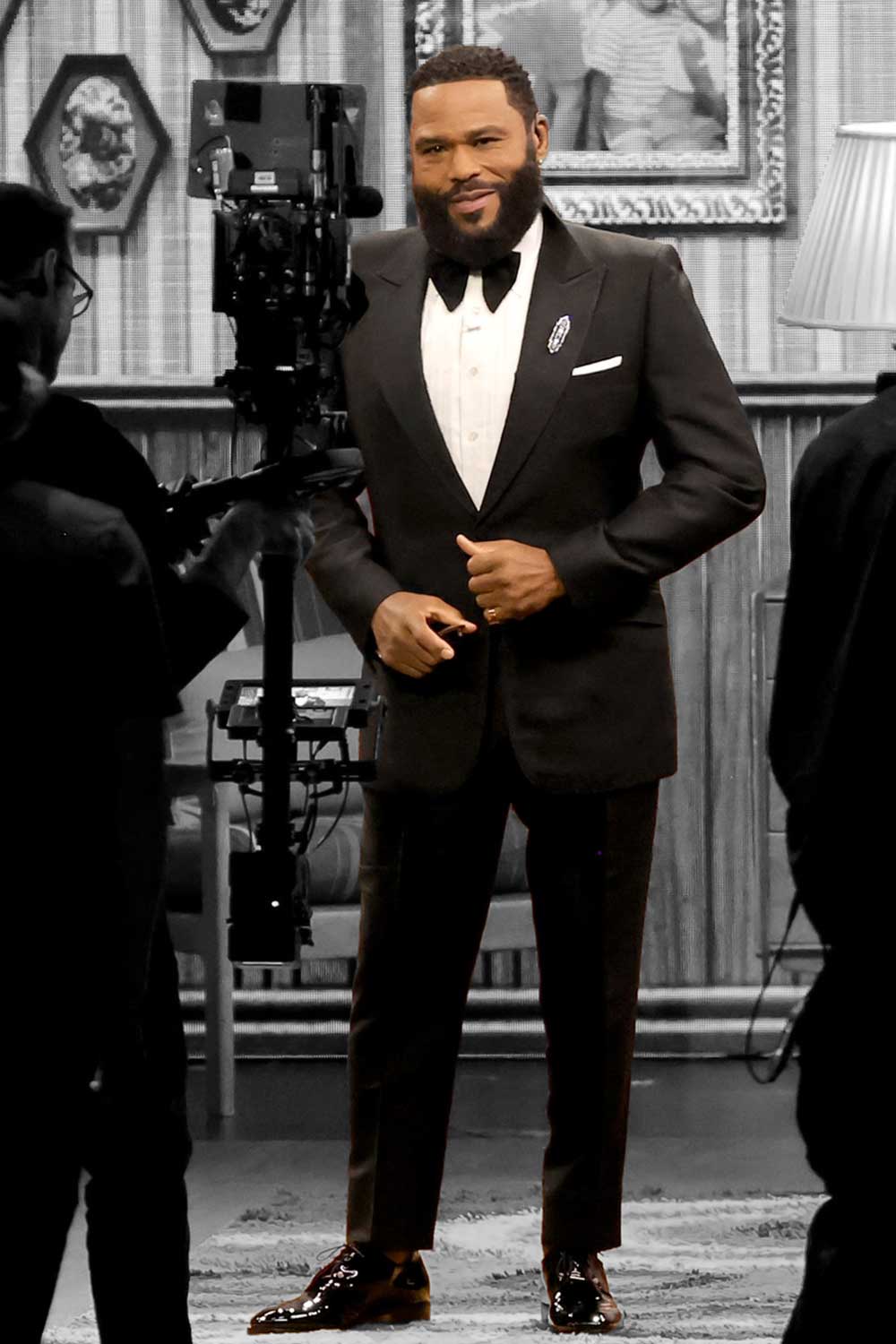 Celebs Wearing Canali Anthony Anderson