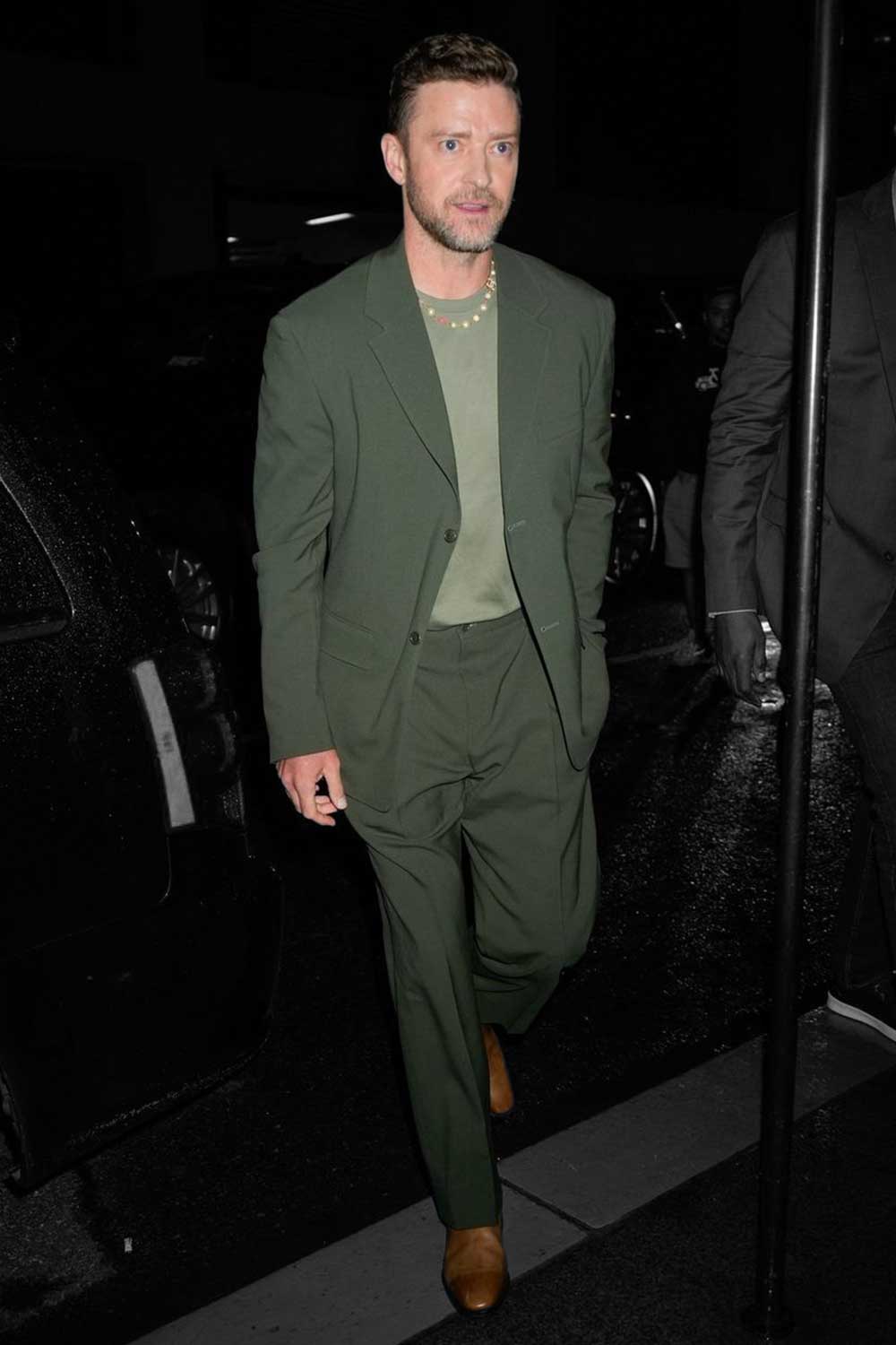 Celebs Wearing Canali Justin Timberlake