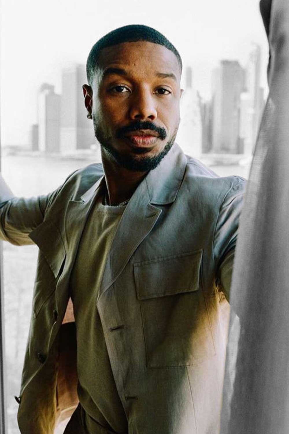 Celebs Wearing Canali Michael B. Jordan