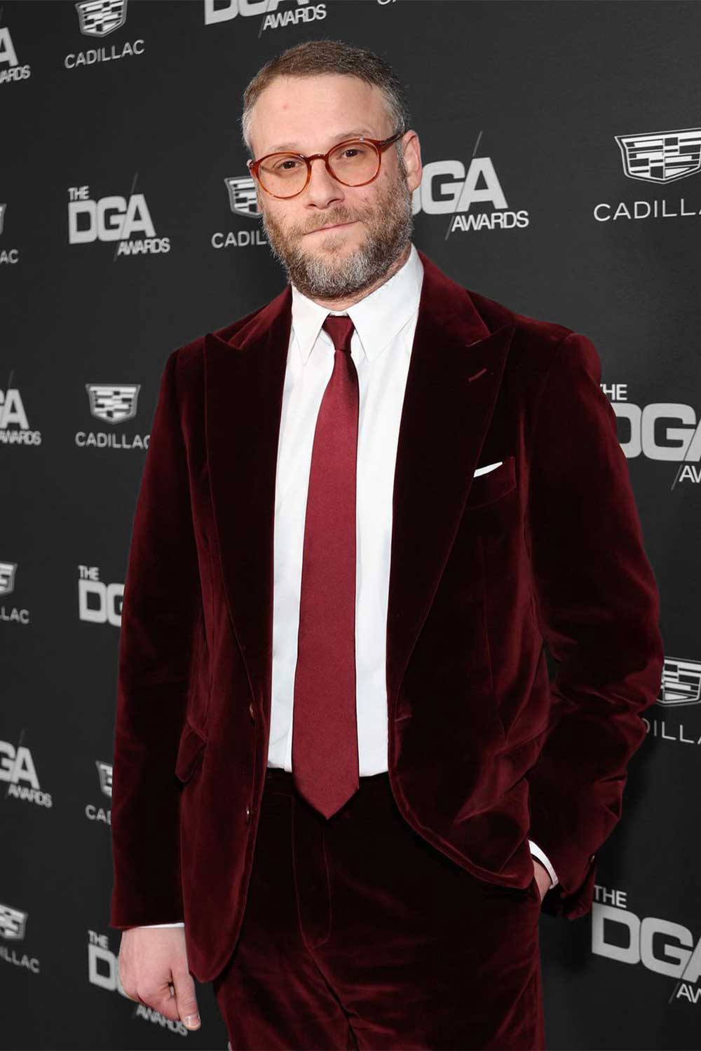 Celebs Wearing Canali Seth Rogen